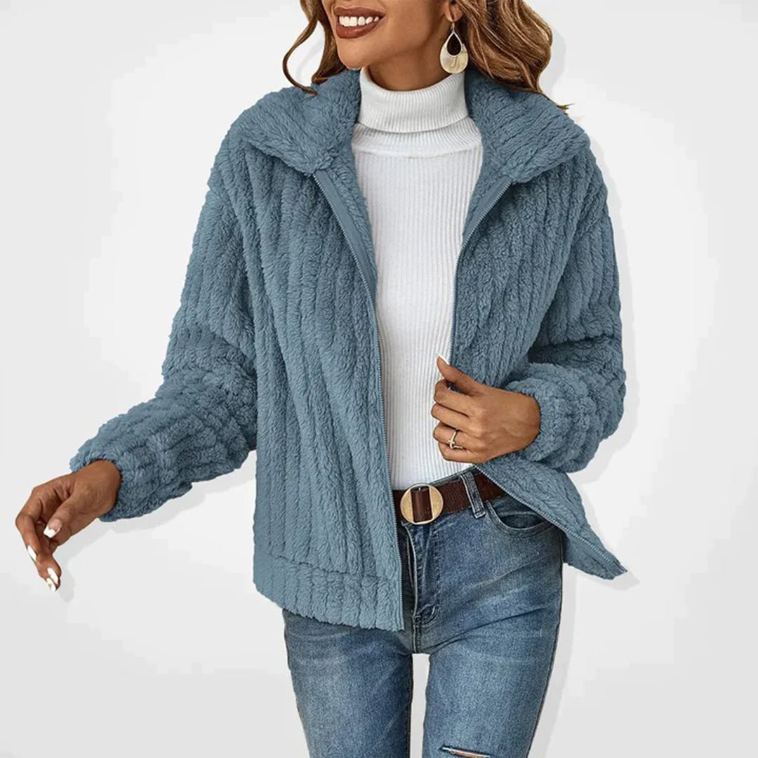 Faux Fur Zip Jacket