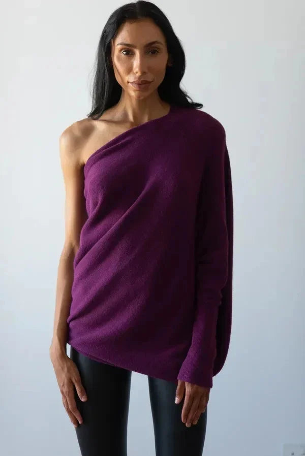 Marce™ - Asymmetric Draped Jumper