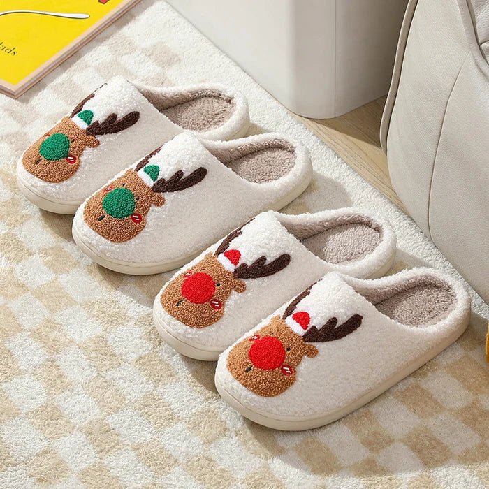 Festive Reindeer Indoor Slippers