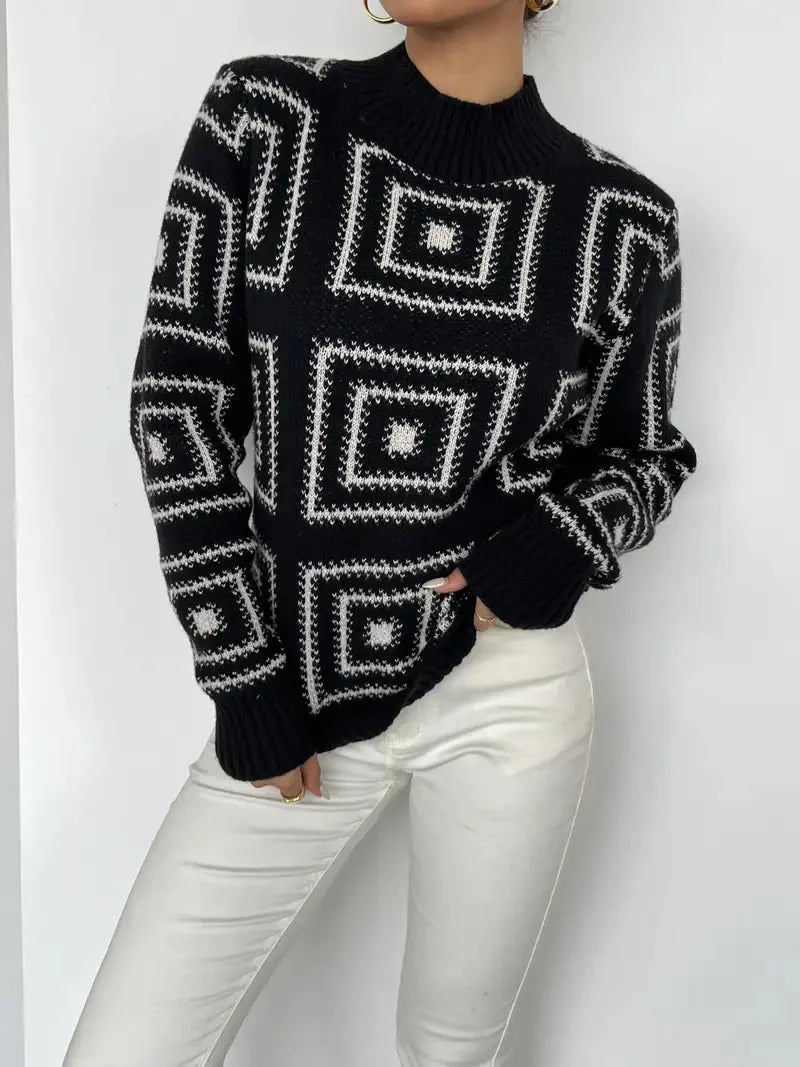 Geometric Knit Sweater