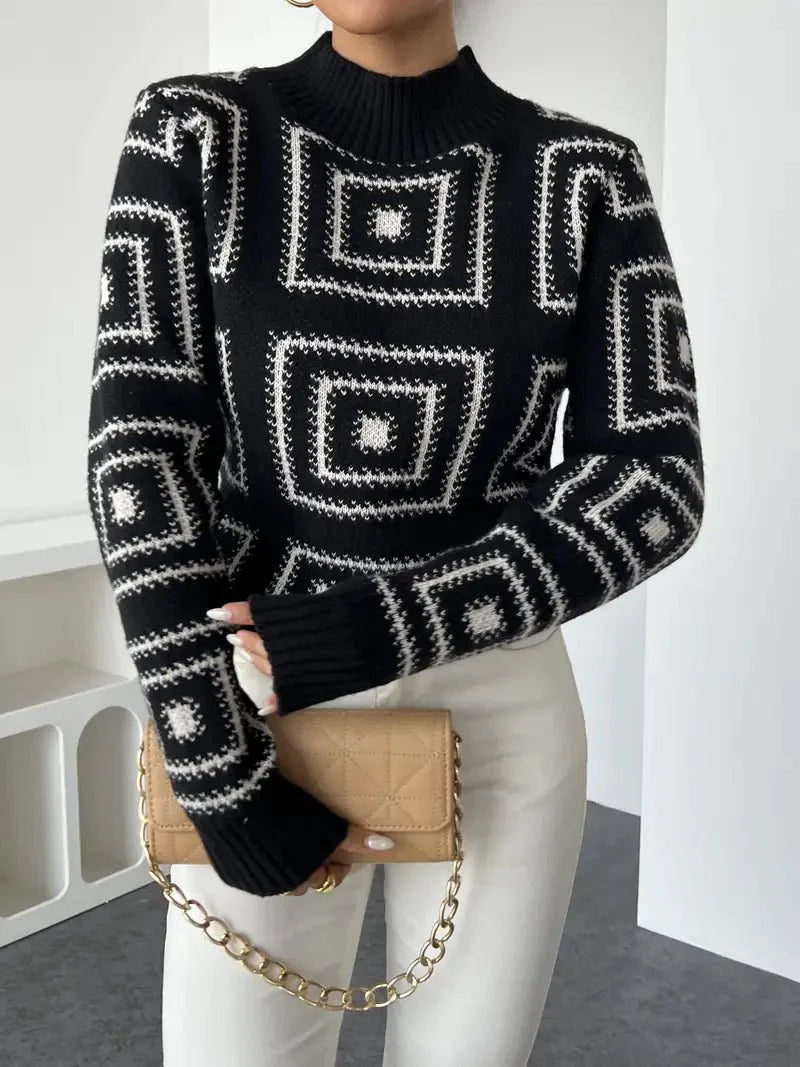 Geometric Knit Sweater