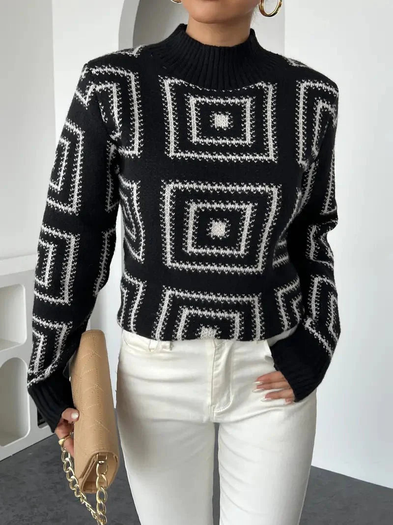 Geometric Knit Sweater