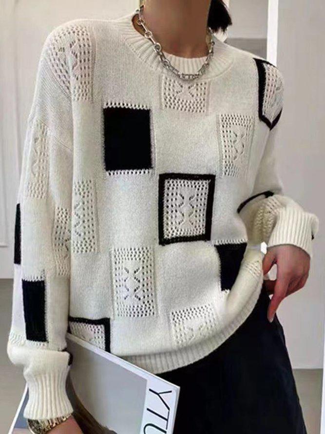 Geometric Knit Sweater