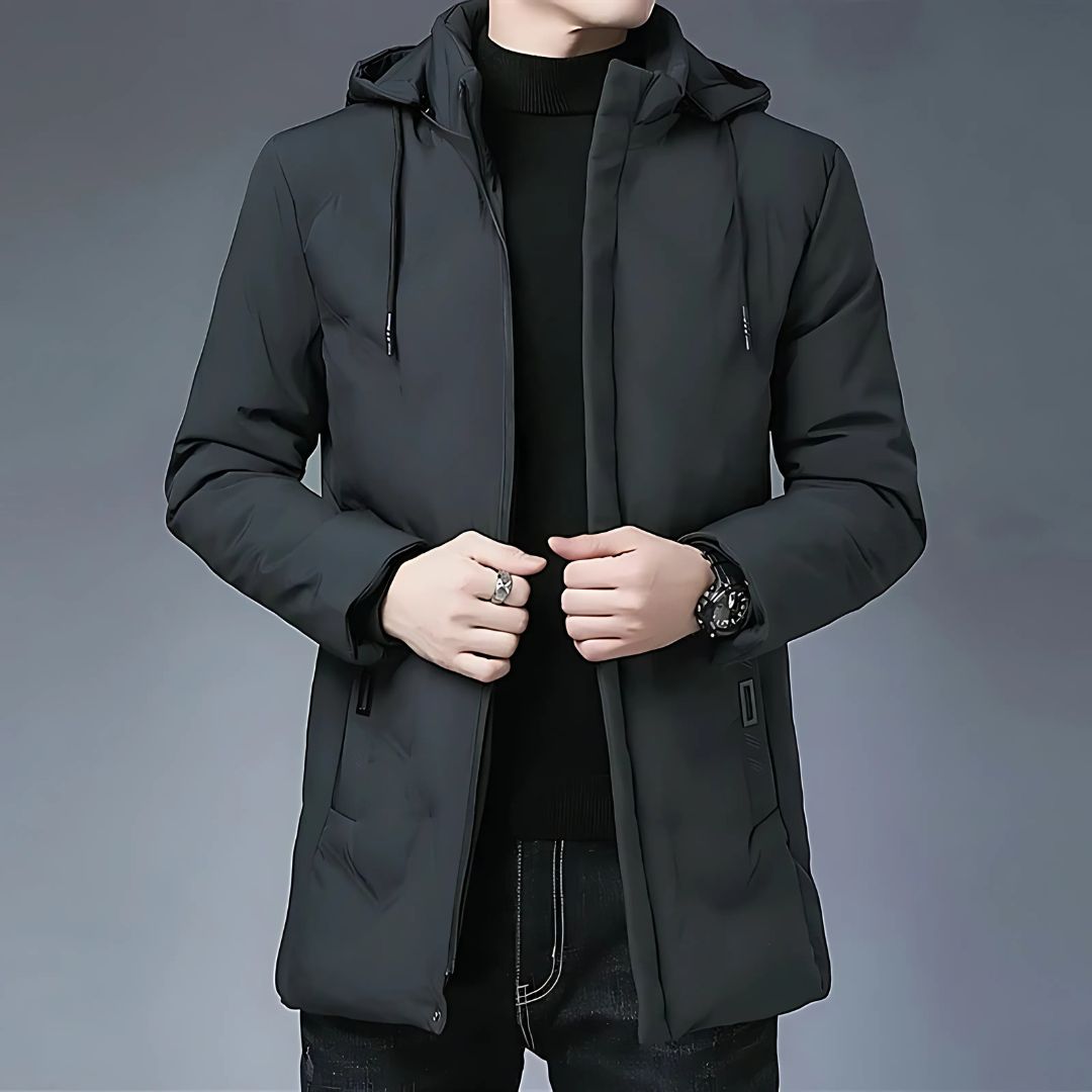 Men's Slim Fit Hooded Parka