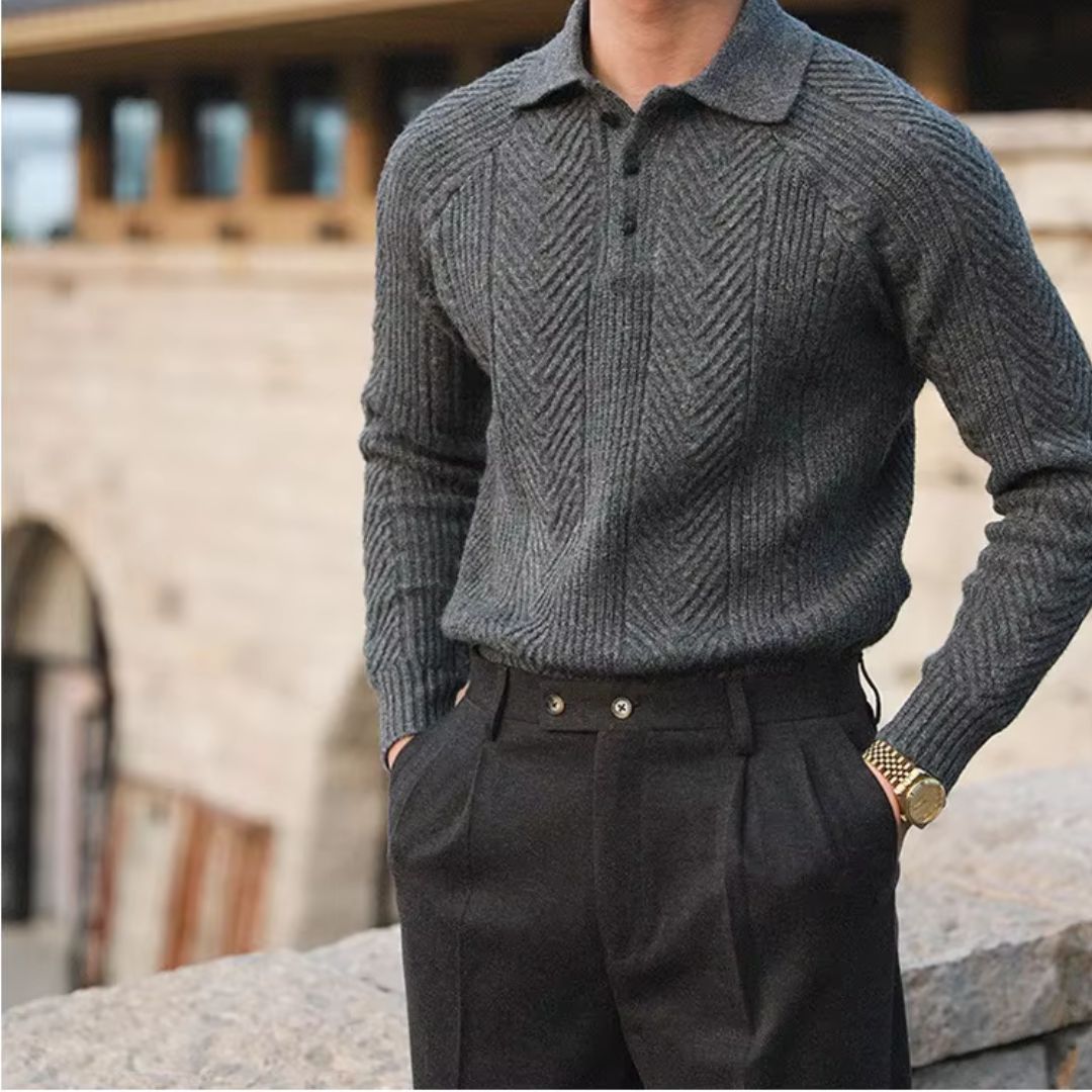 Men's Thick Knit Casual Sweater