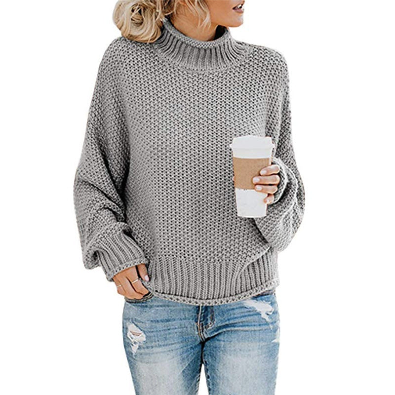 Elegant Mock Neck Jumper for women