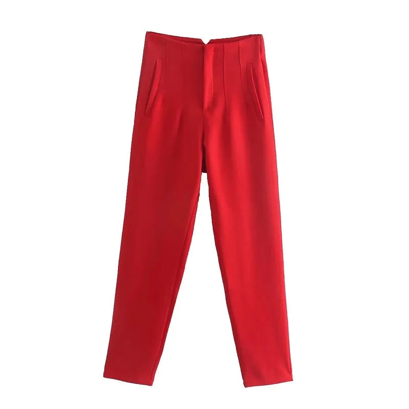 Claude™ - Elegant High-Waisted Trousers