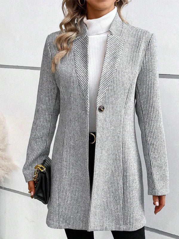 Herringbone Long Coat