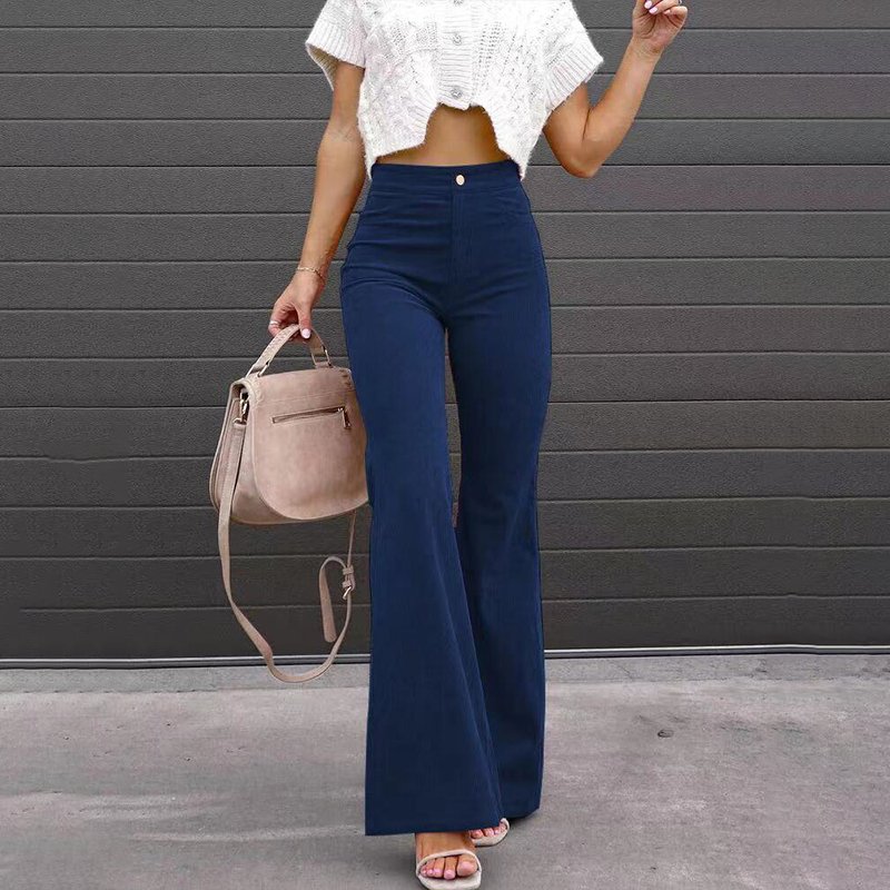 High-Waist Flared Pants