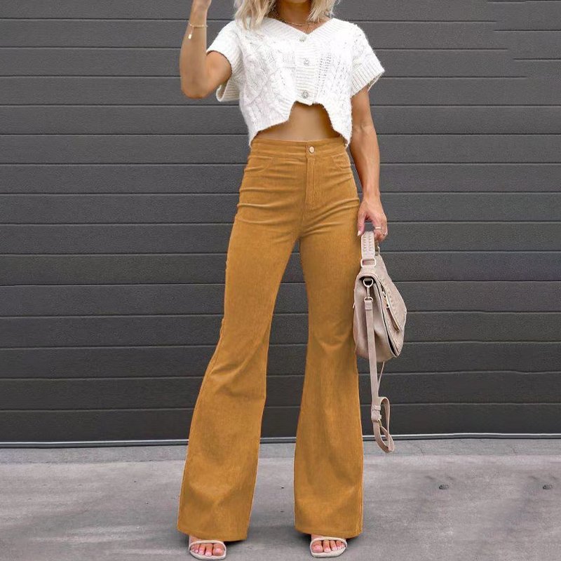 High-Waist Flared Pants