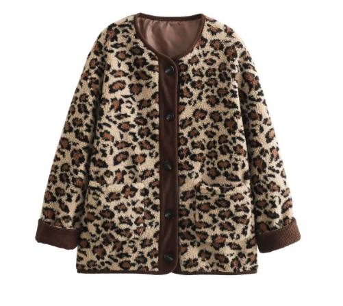 Tanzi - Cardigan with leopard print