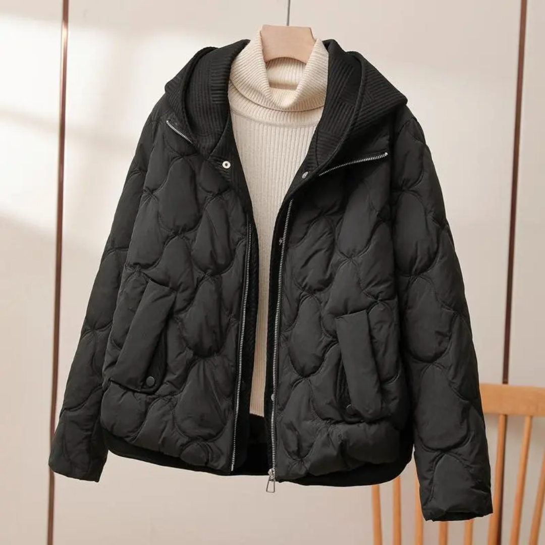 Tara | Hooded Zipper Puffer Jacket For Women