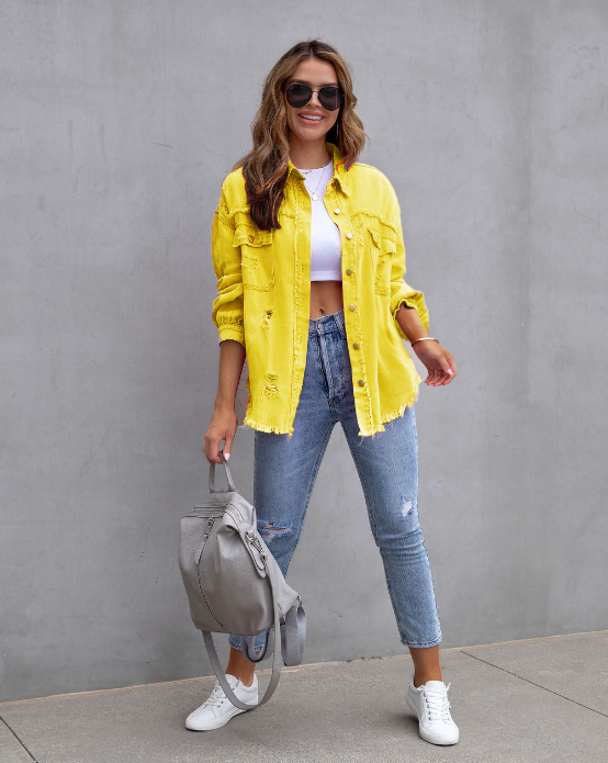 Oversized jacket for women