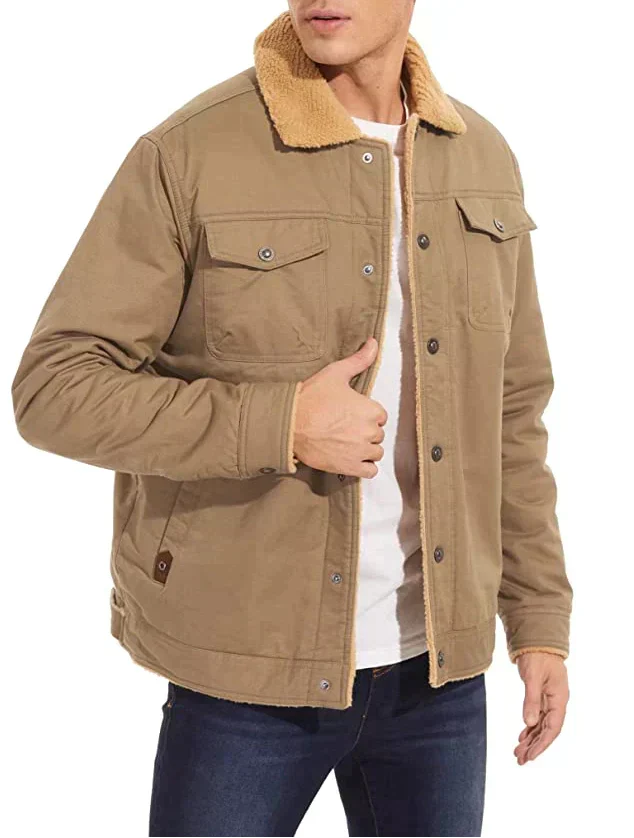 Wool-lined bomber jacket