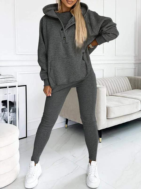 3-piece leisure tracksuit set for women