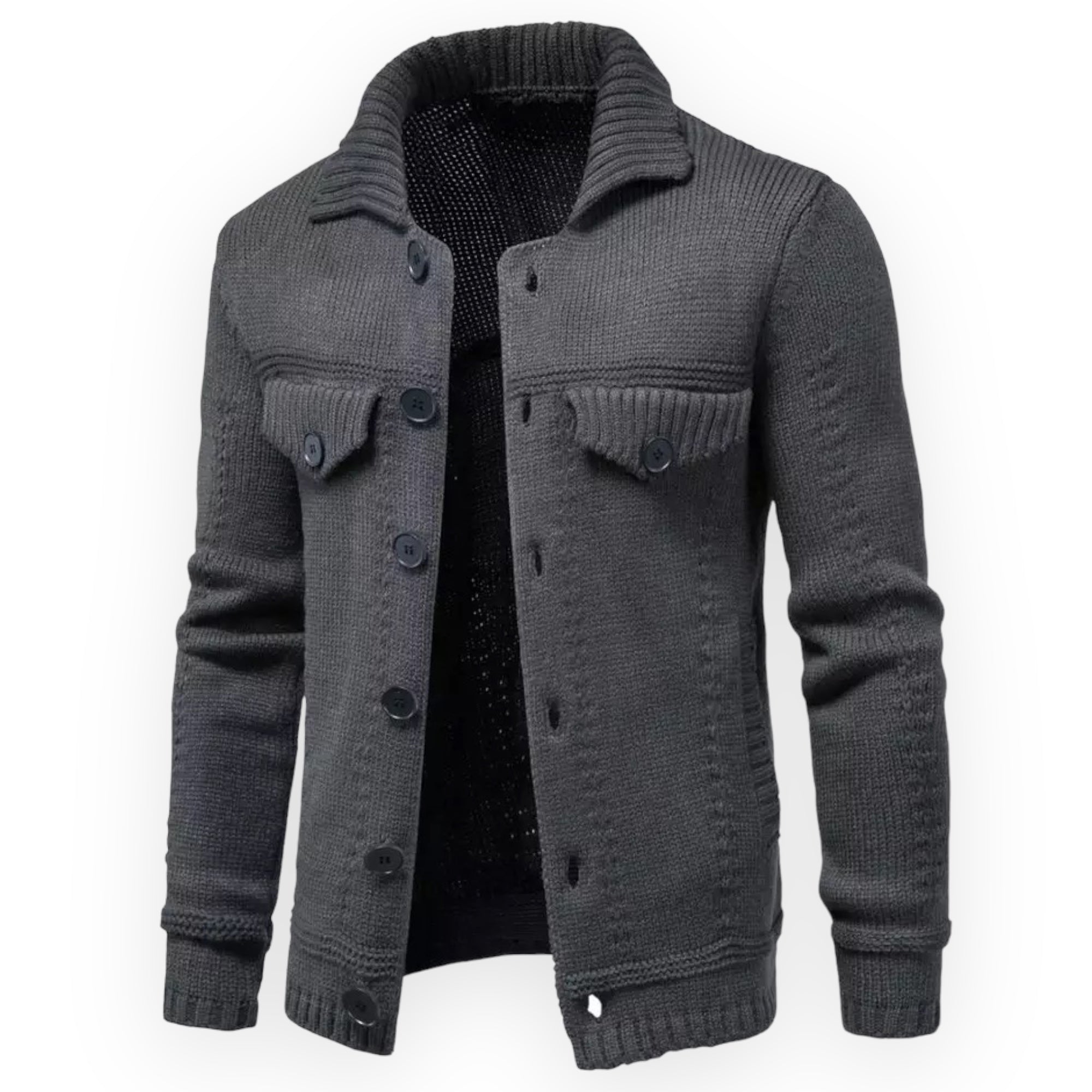 Summit Ridge Knit Button-Up Cardigan