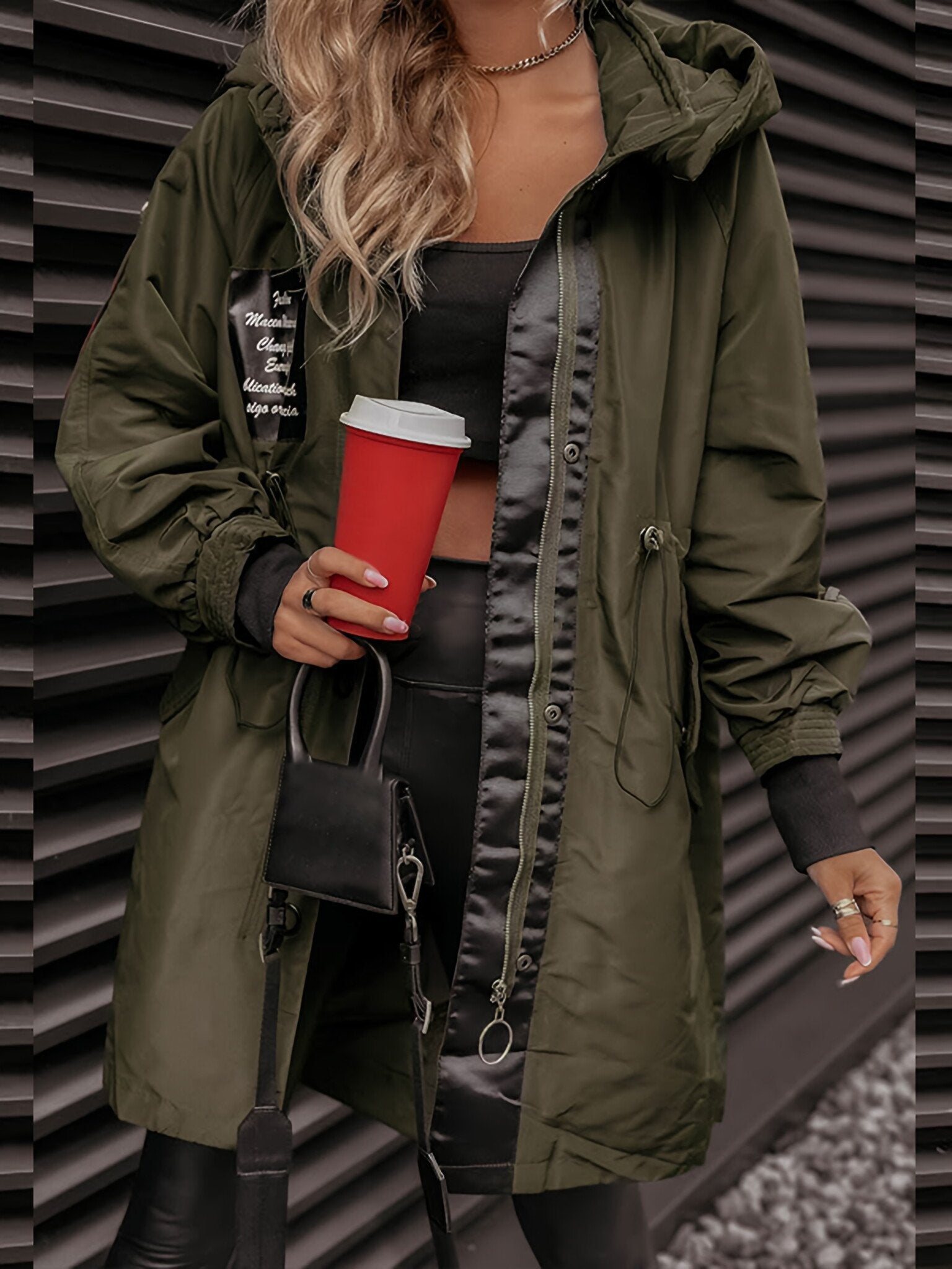 Evelin™ - Long sleeve hooded jacket