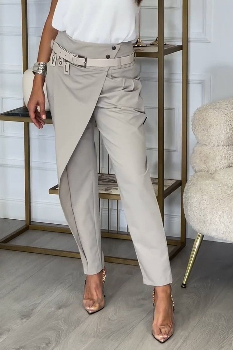 Alessandra™ - Casual trousers with irregular design