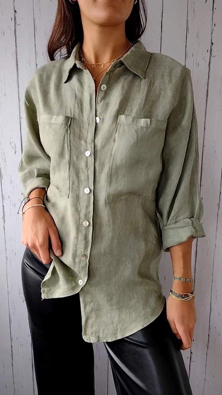 Elegant plain coloured shirt