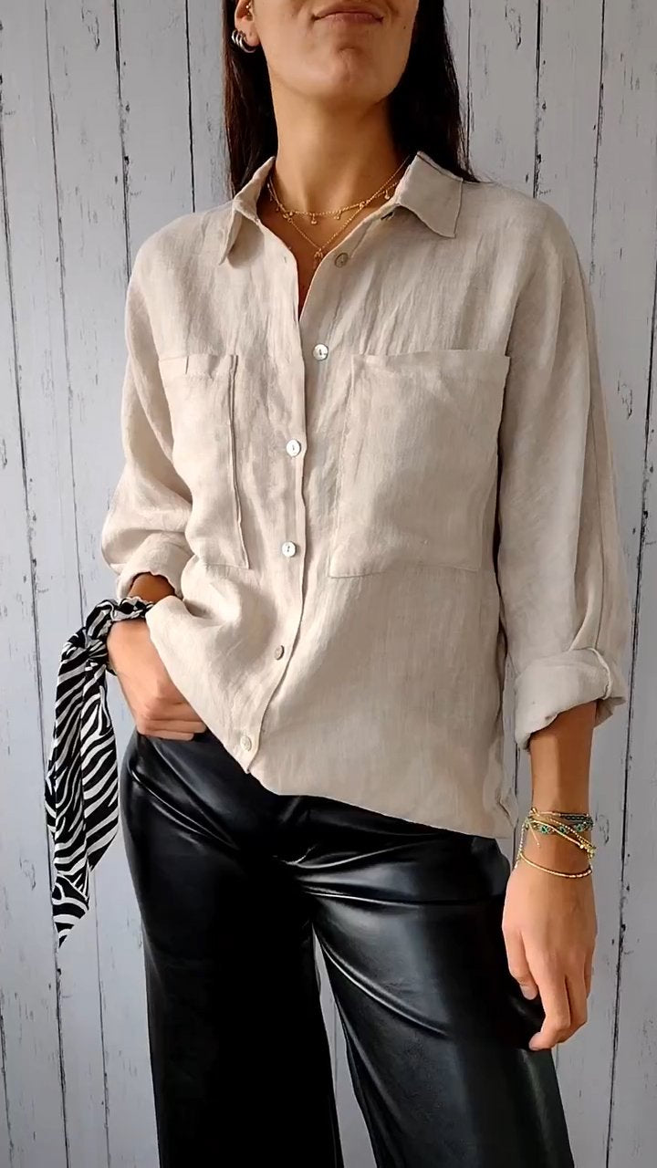 Elegant plain coloured shirt