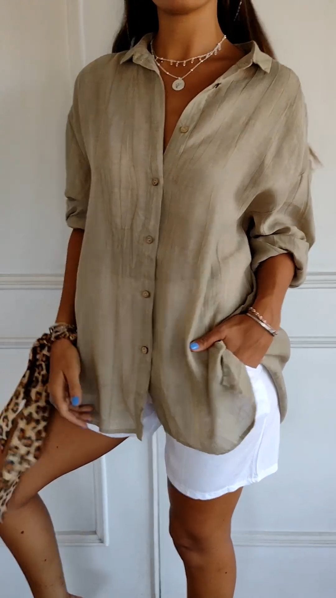 Elegant vintage long sleeve shirt