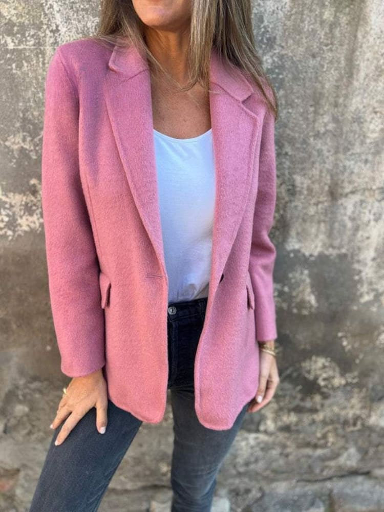 Lapel jacket for women