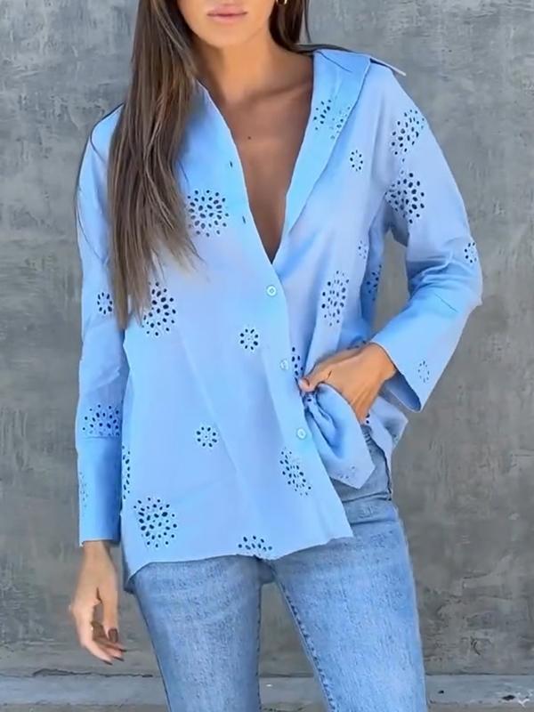 Elegant blue top