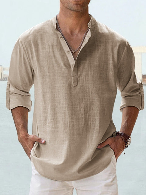 Breathable linen shirt