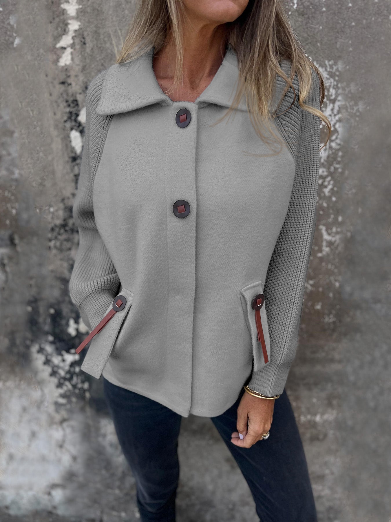 Samanta™ - Casual Cardigan Jacket with Lapels