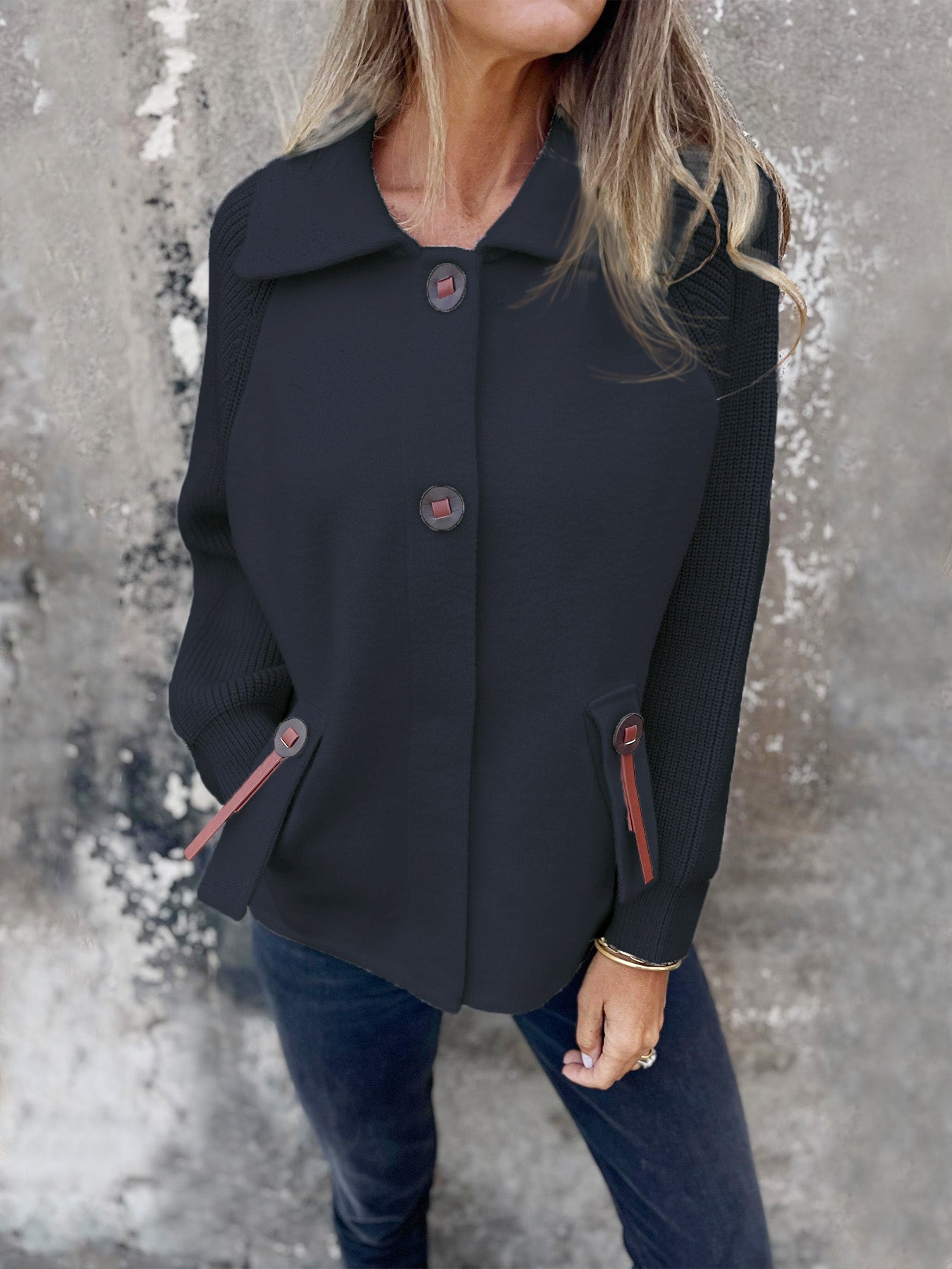 Samanta™ - Casual Cardigan Jacket with Lapels