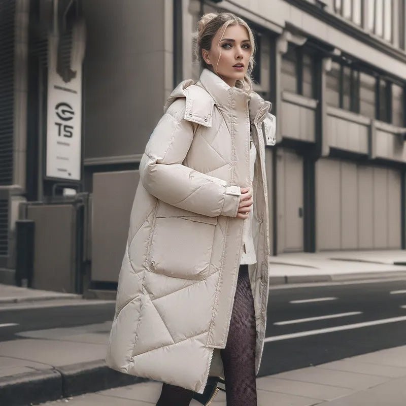 Long Quilted Puffer Coat