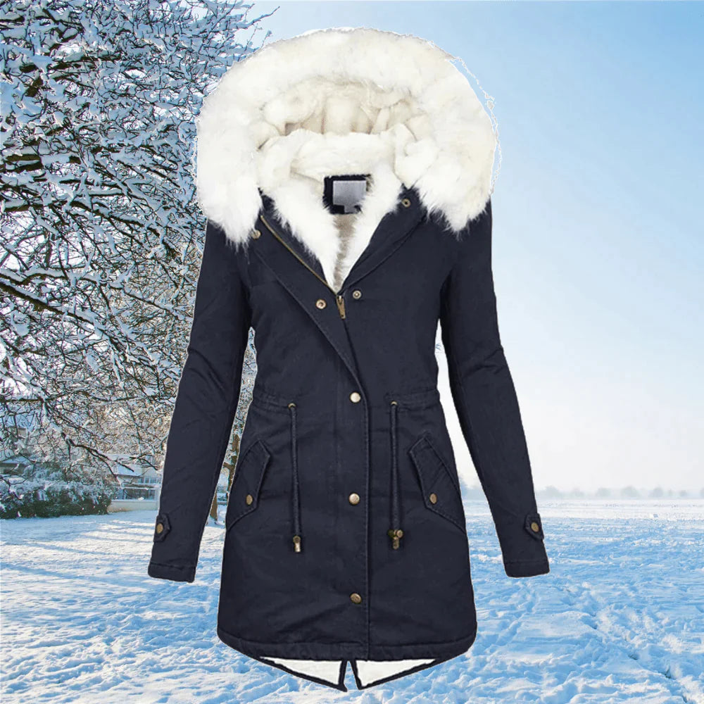 Stylish parka coat for women