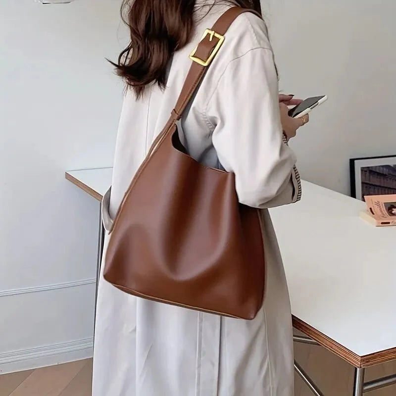 Minimalist Leather Shoulder Bag