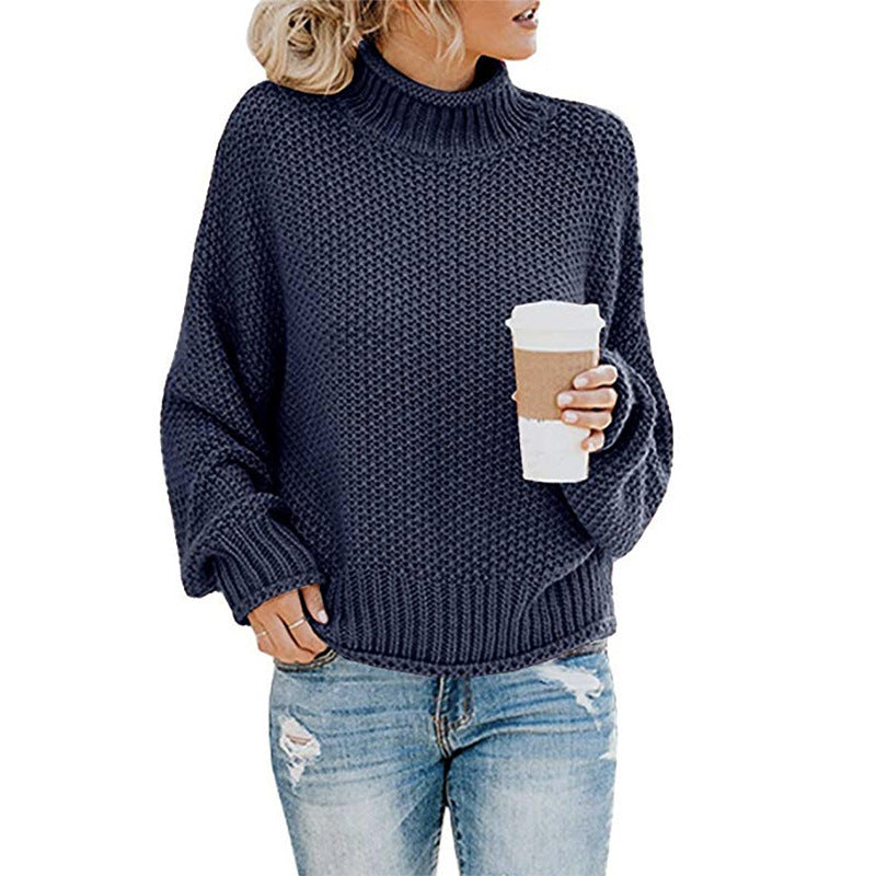 Elegant Mock Neck Jumper for women