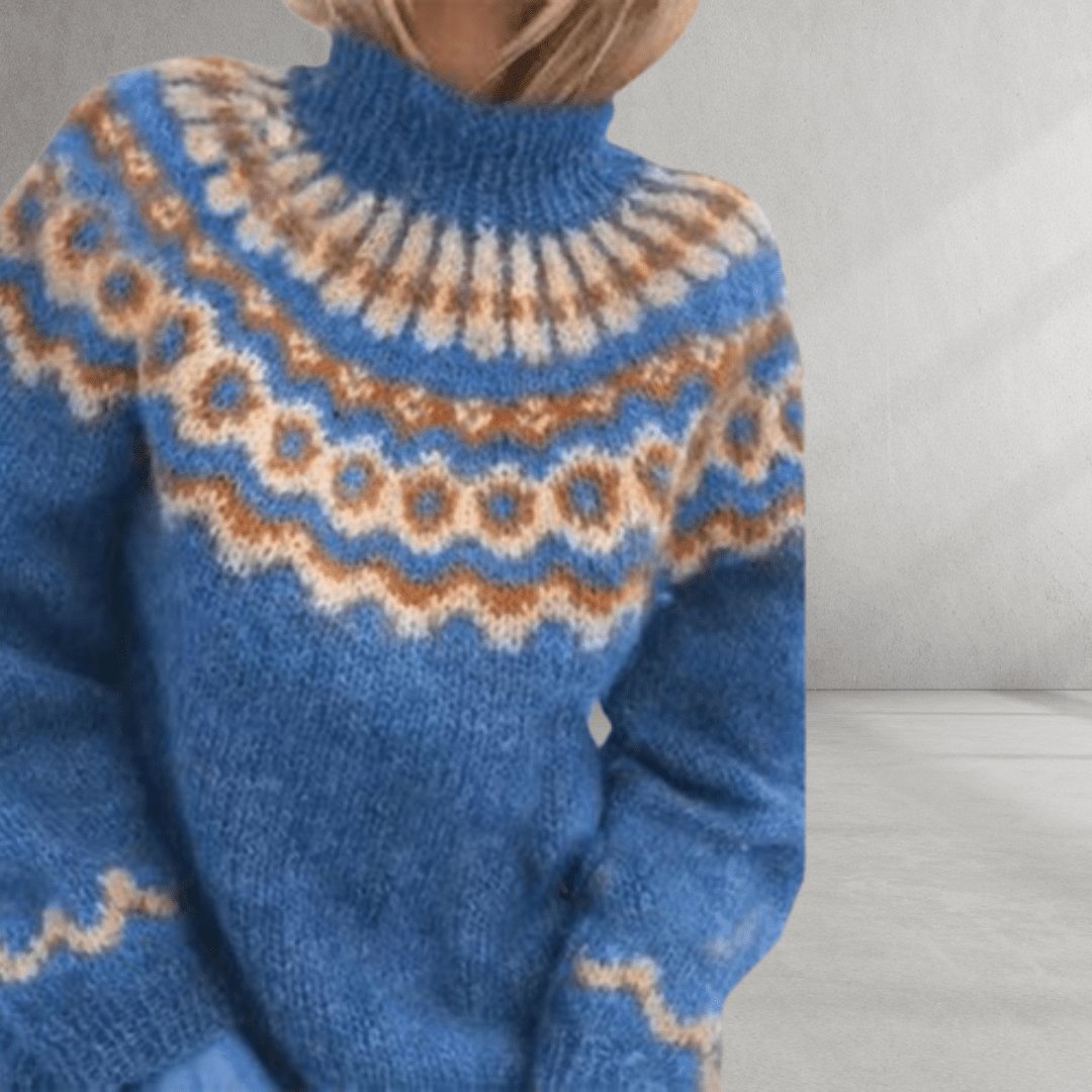 Nordic Knit Pattern Sweater