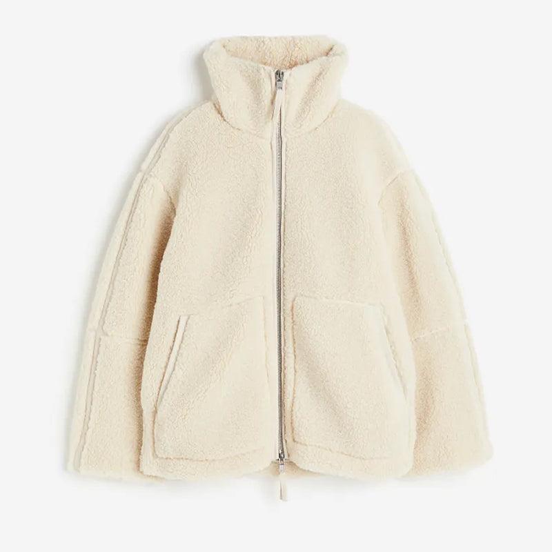 Oversized Fleece Zip Jacket