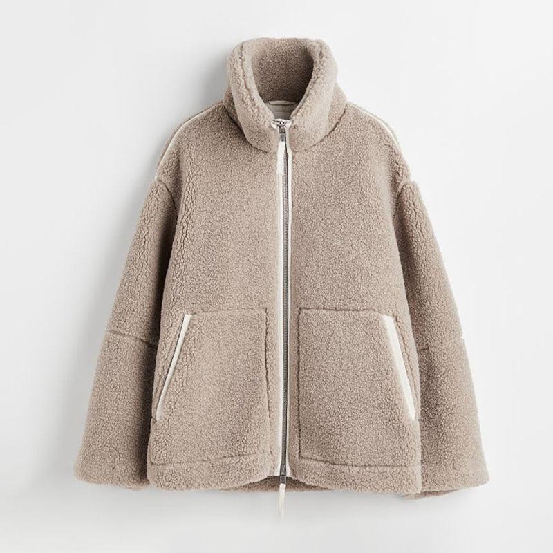 Oversized Fleece Zip Jacket