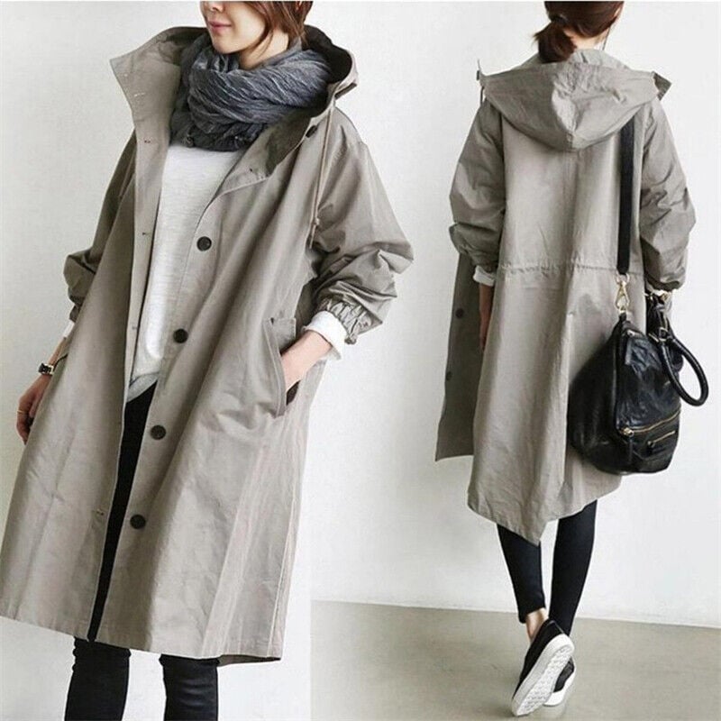 Rain parka trenchcoat - relaxed fit