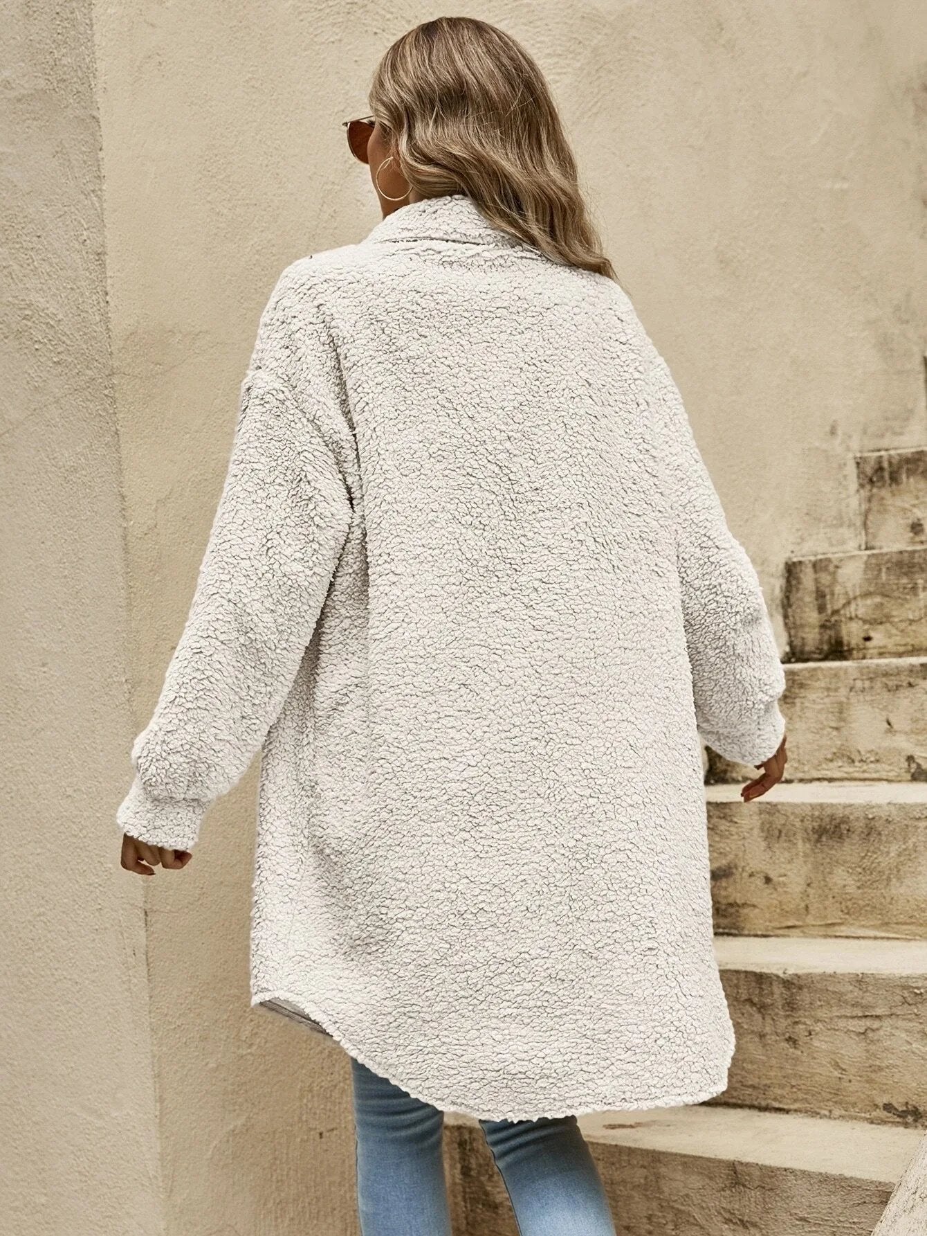 Oversized Sherpa Coat