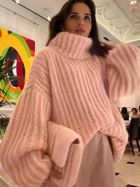 Oversized Turtleneck Sweater