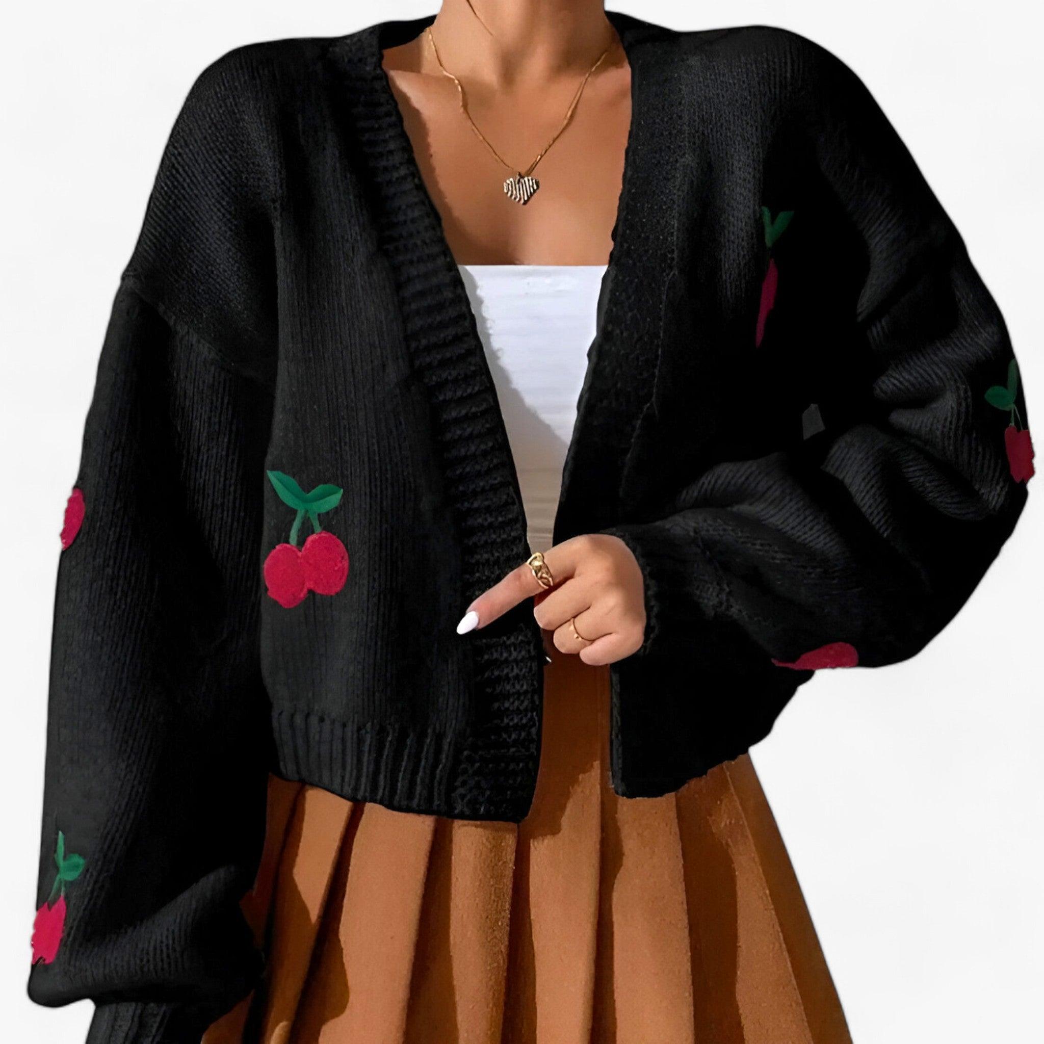 Embroidered cardigan