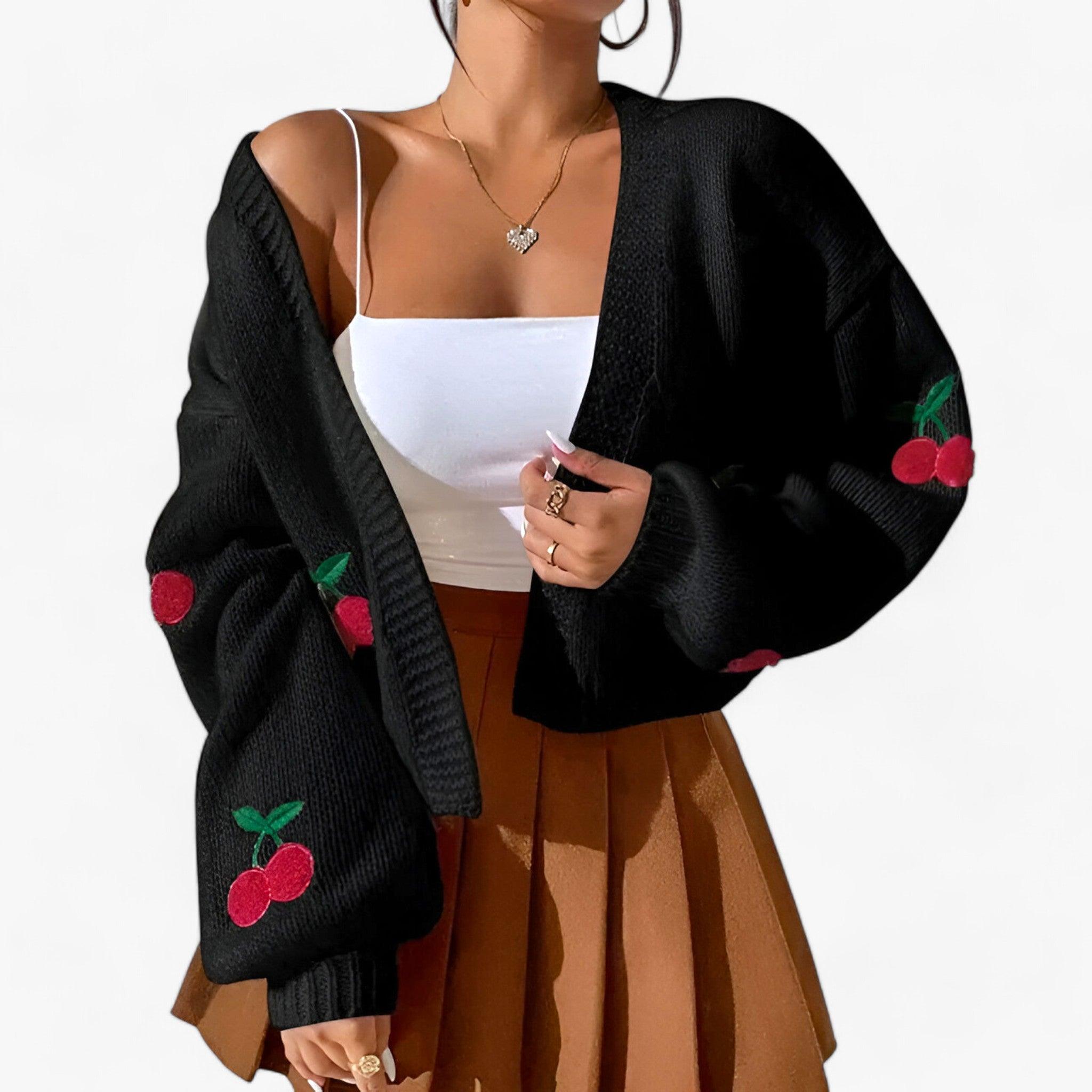 Embroidered cardigan