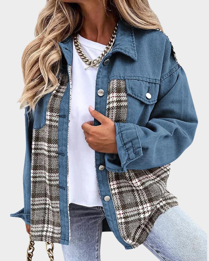 Plaid Patchwork Shacket