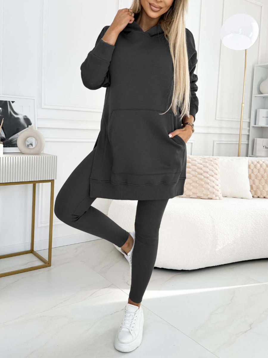 Elegant hoodie and legging set