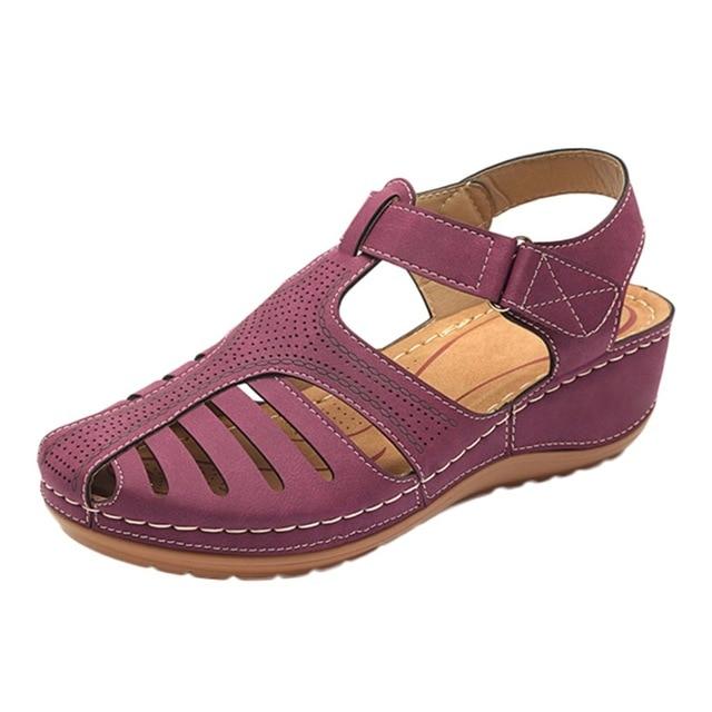 Vulcanised wedge shoes with soft sole