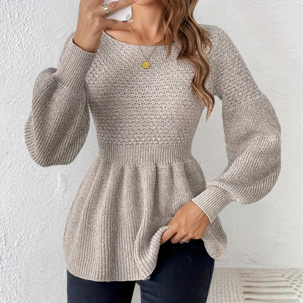 Puff Sleeve Knit Sweater