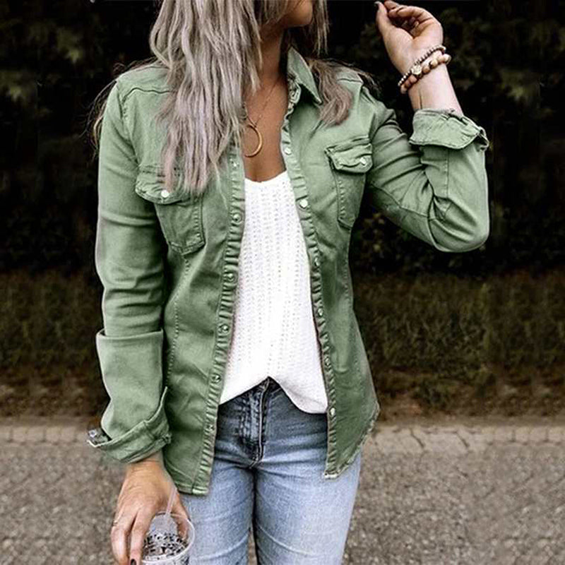 Fashionable denim jacket - women's denim outfit for every occasion