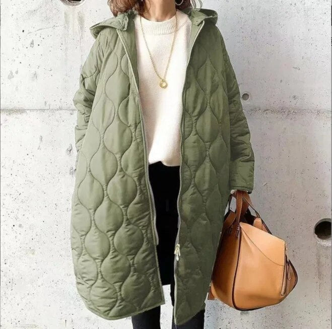 Quilted Hooded Coat