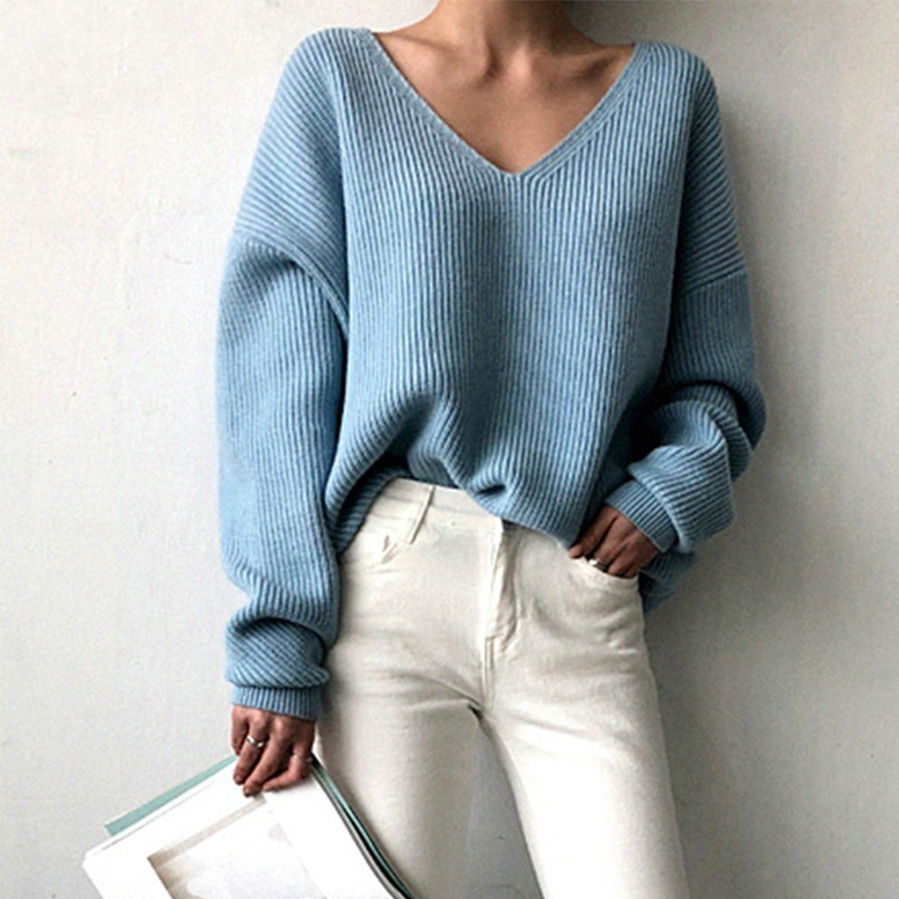 Ambroisé couture jumper in soft layered knit