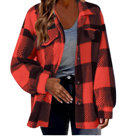 Maia™ - Checked Fleece Jacket